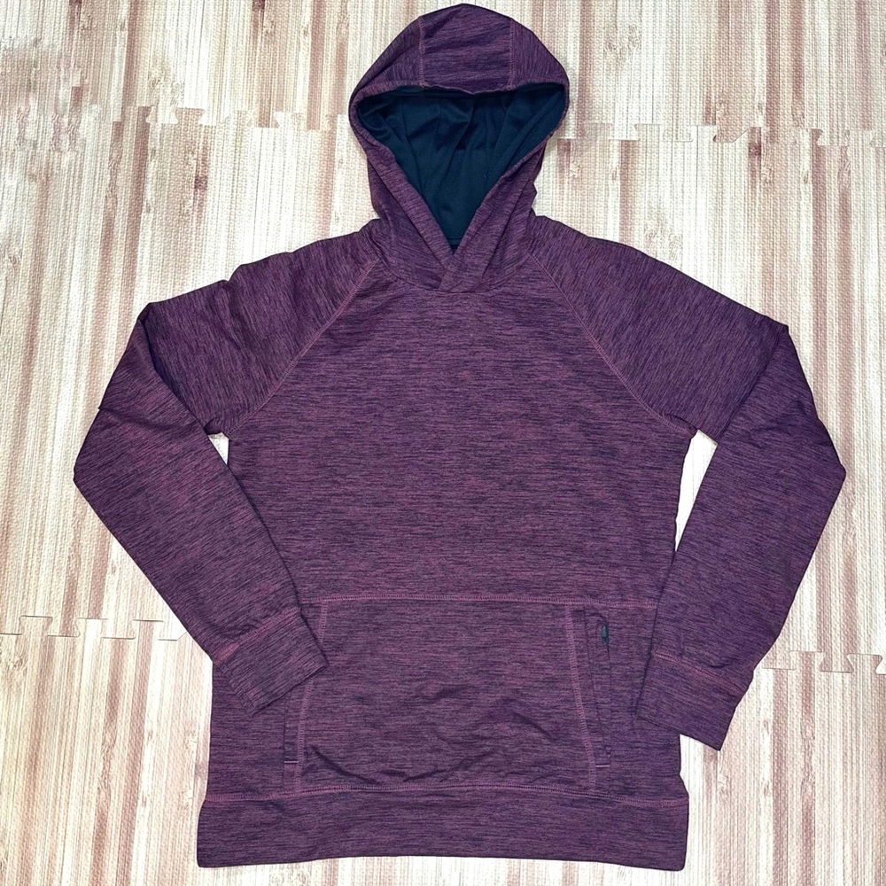 01. Algo Performance Heathered Cranberry Hoodie [… - image 2